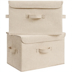 Modern Memory Keepsake Storage Box Fabric Storage <b>Bins</b> <b>with</b> <b>Lids</b> - Product Image 1