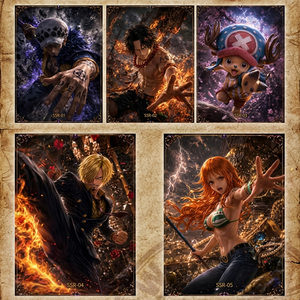 One Piece - Blind Box di Carte Collezionabili Anime a Colori - Luffy, Zoro - Mystery Pack <span class=keywords><strong>da</strong></span> Collezione per Sala Giochi, Esposizione, Educativo - Product Image 6