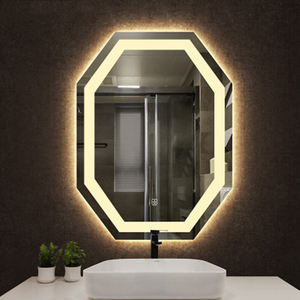 Miroir-<span class=keywords><strong>Espejo</strong></span> de pared inteligente con luz led para <span class=keywords><strong>baño</strong></span>, tocador de maquillaje usado, decorativo, moderno, personalizado, 50x70cm - Product Image 4