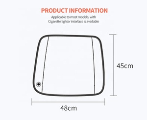 เบาะรองนั่งอุ่นในรถยนต์ Anjuny ปรับอุณหภูมิได้ ผลิตจากกำมะหยี่และกราฟีน กันน้ำ พร้อมระบบควบคุมอุณหภูมิอัจฉริยะ ใช้ไฟ 5V ได้กับรถยนต์ทุกรุ่น - Product Image 6