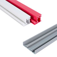 Profils de rail coulissant pour rideaux de fenêtre en PVC rigide, durables, écologiques, au design moderne, fabriqués par extrusion