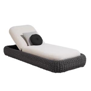 Fauteuils et canapés-lits d'extérieur modernes en alliage d'aluminium sur mesure avec coussins imperméables pour hôtels - Product Image 4