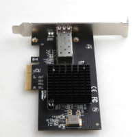 Adaptador de Red Interno para Servidor con 1 Puerto 10G Open SFP, Tarjeta PCIe X4 Intel 82599EN TXA309 para Windows 10/11, en Stock