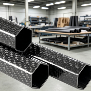 Tube hexagonal en fibre de carbone 3K de 12 mm pour support d'instrument de <span class=keywords><strong>musique</strong></span> - Product Image 3