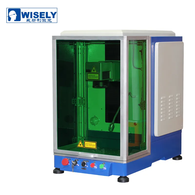 Wisely Laser desktop 3d Fiber Laser Marking Machine For Surface Engraving