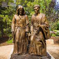 Sculpture en bronze de Jésus et ses apôtres TREVI, statue de Jésus en bronze doré pour commémoration religieuse en extérieur