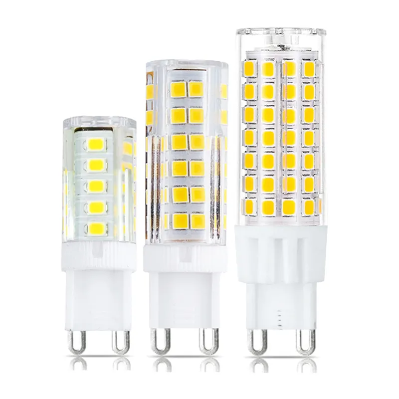 AC220V 5W 7W 9W Độ Sáng Cao Bóng Đèn LED Ngô G9 Đèn Gốm Ánh Sáng Trắng Mát Và Ấm Áp 3000K 6000K Thay Thế Đèn Halogen Thông Thường