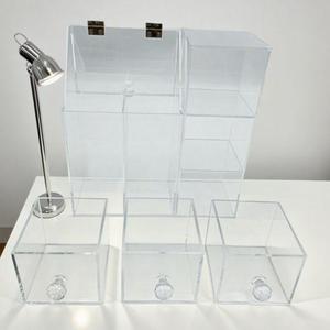 Acrylic <b>Storage</b> Box Rectangle Stackable Desktop Organizer For Office Neatening YZ-861328 - Product Image 1