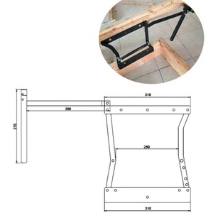 <b>Folding</b> Backrest With Flat Pull Hidden Hinges For <b>Sofa</b> <b>Bed</b> Modern Furniture Hinge Iron Material Flush Mount Design - Product Image 2