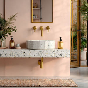 Lavabo de diseño de arte redondo moderno Lavabos de baño de hormigón MOHOM Lavabo de baño - Product Image 3