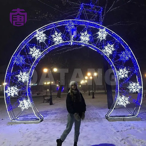 Custom <b>Outdoor</b> Christmas Arch Lights IP65 Waterproof Customizable Size <b>Lighting</b> Style <b>for</b> Malls Parks Hotels Holiday Projects - Product Image 2