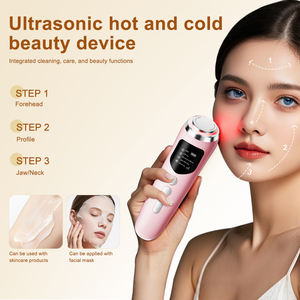 Masseur facial portable à haute vitesse EMS avec compresse chaude/froide, batterie rechargeable, compatible AU/US pour un usage domestique - Product Image 3