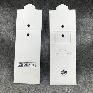 Étiquettes suspendues personnalisées de luxe en papier kraft, étiquettes suspendues en carton blanc pour pantoufles, étiquettes pour vêtements - Product Image 1