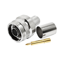 Konektor Crimp RF Coax Tipe Macho untuk Kabel Koaksial Seri LMR400 RG8 RG213 RG214 7D-FB 400