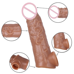 16cm agrandisseurs masculins manchon souple pénis Silicone Extender préservatif gode couverture pénis manchon - Product Image 5