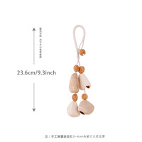 Fanmu Fruit Schelp Rammelaar Natuurlijke Fruit Schelp Handgeslingerde Fruit Tas Hangertje Sleutelhanger Fabriek Groothandel Maatwerk