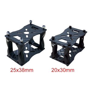 RJX Hobby RJX3587 สีดำ ขนาด 20x30 มม. ตัวหนีบและขายึดท่อคาร์บอนไฟเบอร์รูปทรงแปดเหลี่ยม ตัวเชื่อมต่ออะแดปเตอร์ยึดมอเตอร์แบบสี่เหลี่ยมสำหรับโดรน - Product Image 2