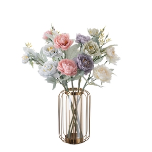 MW64234 <span class=keywords><strong>fiori</strong></span> artificiali peonia fiore <span class=keywords><strong>per</strong></span> la decorazione di nozze <span class=keywords><strong>sposa</strong></span> Bouquet <span class=keywords><strong>fiori</strong></span> finti composizioni floreali - Product Image 1