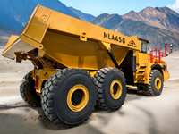 Camion benne minier tout-terrain Minle 6x6 robuste avec moteur, pompe, freinage humide haute efficacité et essieu, capacité 35000 kg pour la construction