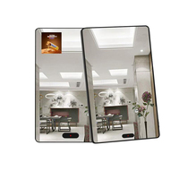 Miroir publicitaire de 43 pouces miroir intelligent écran tactile multimédia miroir de salle de bain affichage de détection du corps humain
