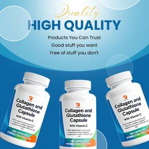 קולגן וגלוטתיון ויטמין C קפסולות קומפוזיט קולגן חלבון 180 כמוסות מסייעות בתמיכה במפרקים ובשרירים - Product Image 6