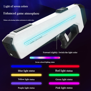EPT pistola ad acqua elettrica dinamica giocattolo per ragazzi 32 FT poligono di tiro grande capacità luce caratteristica fatta di plastica resistente - Product Image 4