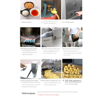 Machine à Popcorn Industrielle Entièrement Automatique Commerciale 220V Nouvelle Haute Productivité Chauffage Électrique
