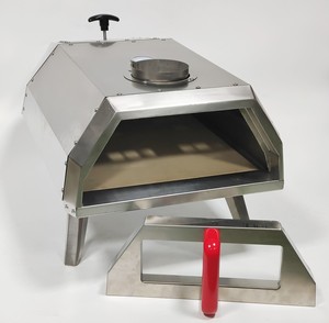 Four à <span class=keywords><strong>pizza</strong></span> et à fumoir portable au feu de bois-Acier inoxydable - Product Image 1