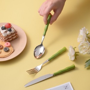 Tre Hiện Đại Mô Hình Gốm Xử Lý Thép Không Gỉ Ngã Ba Thiết Lập Cho Hộ Gia Đình Sinh Viên Sáng Tạo Phương Tây Thực Phẩm Muỗng Nĩa - Product Image 3