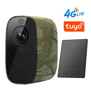 图雅4g安全摄像头940红外灯迷彩可充电长电池寿命摄像头无线4g摄像头电池操作