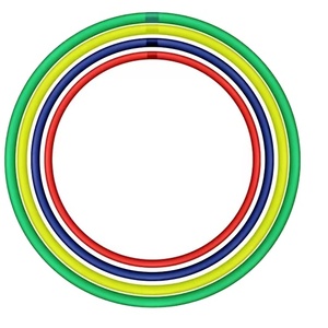 Plastic Ring Yoga <strong>Hoops</strong> for Kids <strong>Weighted</strong> <strong>Hoops</strong> Detachable Portable Sports Exercise Fitness - Product Image 6