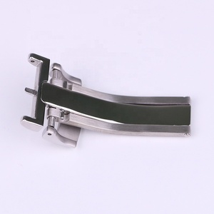 <span class=keywords><strong>Boucle</strong></span> de montre papillon de déploiement en acier inoxydable <span class=keywords><strong>or</strong></span> rose de luxe pour fermoir de montre de 18mm pour montre Glashutte - Product Image 4
