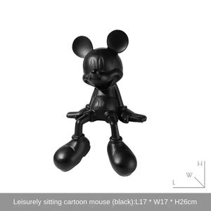 Modèle de bureau moderne <span class=keywords><strong>Mickey</strong></span> <span class=keywords><strong>Mouse</strong></span> Artisanat en résine Décorations douces de dessin animé pour enfants créatifs pour Noël Célébrité Internet - Product Image 5
