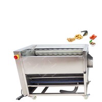 Automatische Zachte Borstel Gedroogde Dadels Palmwasmachine Gemberaardappel Fruit Polijstmachine