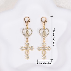 Porte-clés en métal en forme de croix, <span class=keywords><strong>cadeau</strong></span> de <span class=keywords><strong>première</strong></span> <span class=keywords><strong>communion</strong></span> ou de Pâques pour les invités, fournitures pour fêtes religieuses - Product Image 3