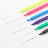 Touchfive — marqueur de couleur artistique pour étudiants, 12 couleurs, fournitures scolaires, stylo de peinture de couleur à l'eau pour enfants, stylo à pointe Fine, outil de dessin de sécurité