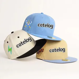 Snapback topi 5 panel bingkai A dipasang gorras 6 panel desain baru 3D bordir topi olahraga kustom logo bisbol topi olahraga hip hop