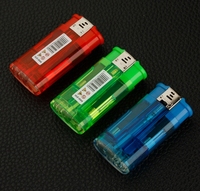 Briquet coupe-vent rouge créatif personnalisé portable jetable en plastique au design classique pour cigarettes – Idéal pour offrir