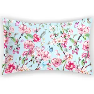 Satin <strong>Pillowcases</strong> Wholesale <strong>slip</strong> <strong>Silk</strong> <strong>Pillowcase</strong> Flower Satin <strong>Silk</strong> Sublimation Pillow Cover - Product Image 1
