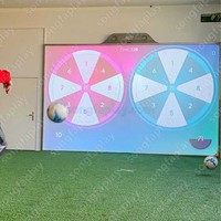 Jeux de football mural Tic-Tac-Toe, jeu de lancer de ballon immersif en réalité augmentée, installations murales de jeu de ballon pour parcs d'attractions, simulateur sportif