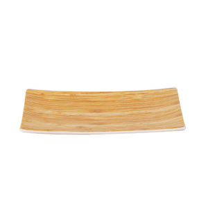 จานเมลามีนลายไม้ทรงสี่เหลี่ยมสำหรับโรงแรม งานเลี้ยงอาหาร และเสิร์ฟอาหาร - Product Image 5