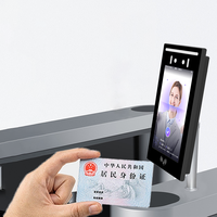 Sistema de control de acceso de reconocimiento facial con contraseña de huella dactilar Código QR y sensor térmico con función de reinicio conveniente