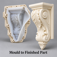 Moule décoratif en résine Tietuo + noyau en silicone PU C294-G1 – Partenaire de moules haute précision à long terme avec support technique