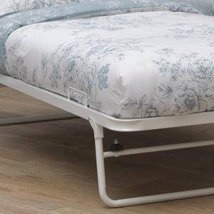 Cage de canapé en <span class=keywords><strong>fer</strong></span> <span class=keywords><strong>forgé</strong></span> noir, <span class=keywords><strong>lit</strong></span> <span class=keywords><strong>simple</strong></span> en métal <span class=keywords><strong>blanc</strong></span> - Product Image 5