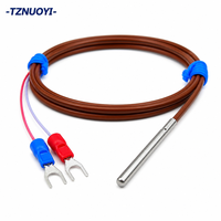 Sonde de température à résistance en platine PT100, câble en silicone résistant à la chaleur et à l'huile pour moteur/boîtier de distribution/thermostat