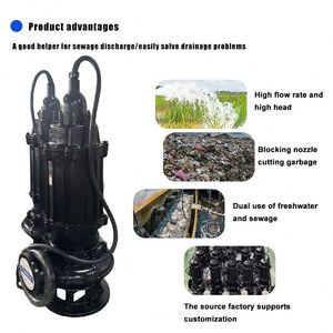 OEM Accepted Cast Iron Non-clogging High Efficiency Explosion Proof Submersible Sewage <b>Pump</b> for Municipal Engineering - Product Image 2