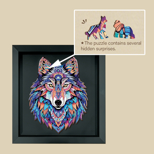 <span class=keywords><strong>Puzzle</strong></span> d'animaux, <span class=keywords><strong>puzzle</strong></span> en bois avec cadre photo, jouet éducatif DIY, puzzles en bois sur le thème du <span class=keywords><strong>loup</strong></span> pour enfants et jeux <span class=keywords><strong>de</strong></span> <span class=keywords><strong>puzzle</strong></span> pour adultes - Product Image 3