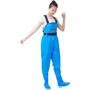 Cuisse épaissie femmes PVC cuissardes de pêche imperméable pêche à la mouche cuissardes avec bottes - Product Image 2