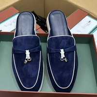 Mocassins en cuir à plateforme pour femmes, respirants, sans talon, tendance mode, décorés de métal