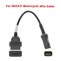 Cable OBD2 de 16 Pines a Ducati de 4 Pines 12V - Lector de Códigos OBD al por Mayor